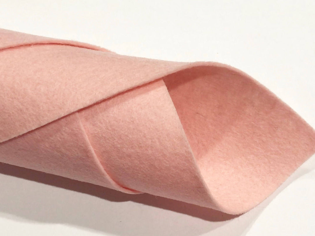 Pale Pink Skin Merino Wool Felt - No. 65 - Pure Wool Felt - 100% Wool Felt By The Metre or Sheet