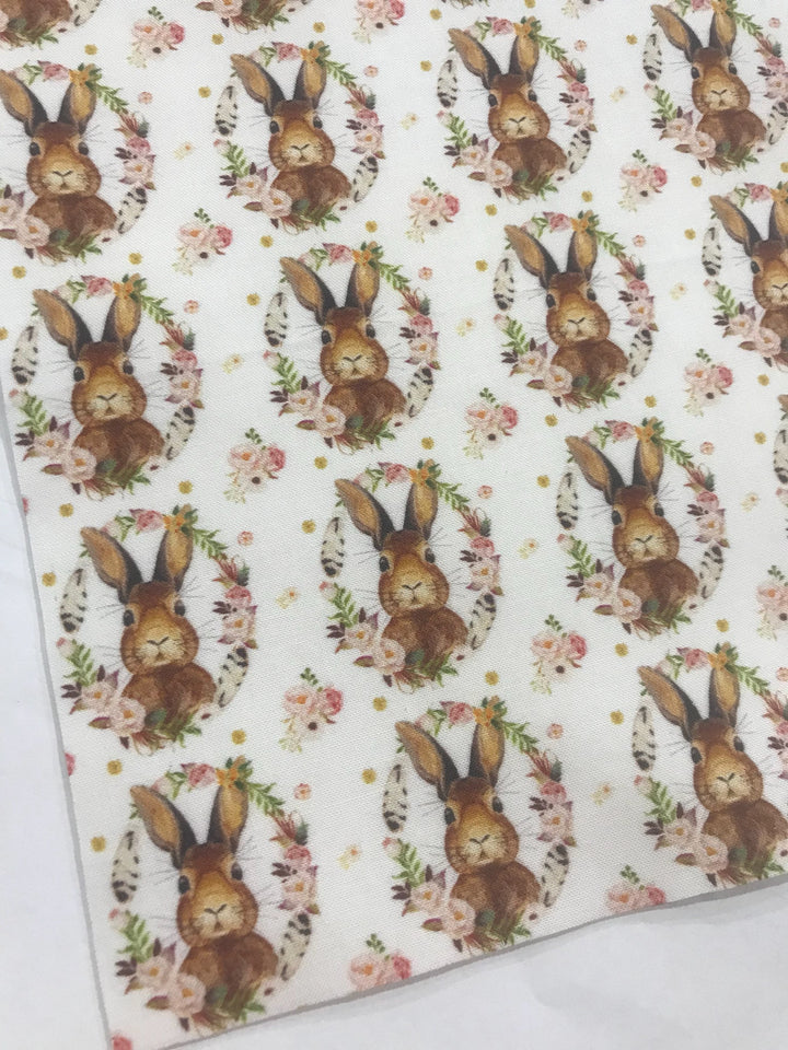 Some Bunny Loves Me 2"  Cotton Wool Felt backed Fabric Sheets