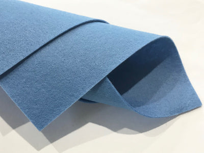 1mm Carolina Blue Merino Wool Felt A4 8 x 11" Sheet - No. 58