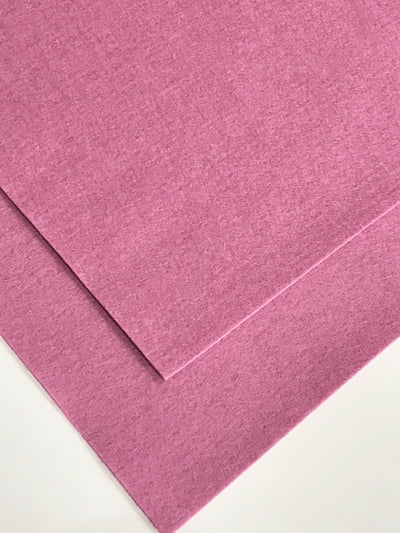 Lilac Rouge Merino Wool Felt - No. 64 - Pure Wool Felt - 100% Wool Felt By The Metre or Sheet