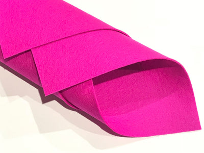1mm Pink Tulips Merino Wool Felt A4 Sheet - No. 72