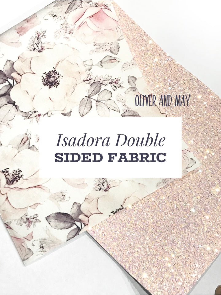 Feuilles de tissu en feutre floral ou à paillettes Isadora