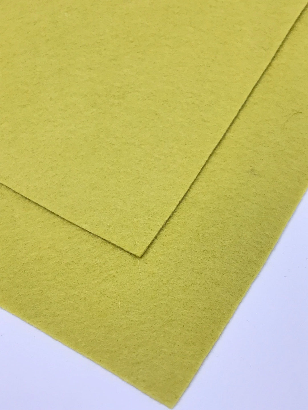 1mm Chartreuse Merino Wool Felt A4 Sheet - No. 13