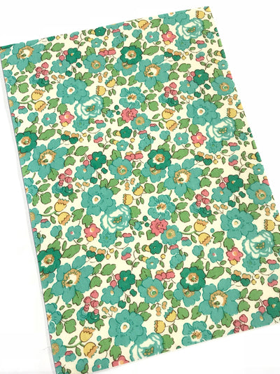 Liberty Betsy Green Double Sided Fabric Sheets