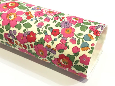 Liberty Betsy J Pink Double Sided Fabric Sheets