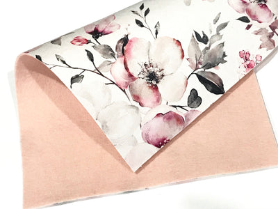 Adalyn Floral Felt Backed Fabric Sheets  - Made to Order