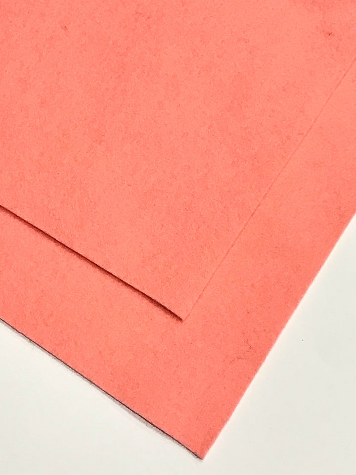 1mm Peach Pink Merino Wool Felt 8 x 11" Sheet - No. 25