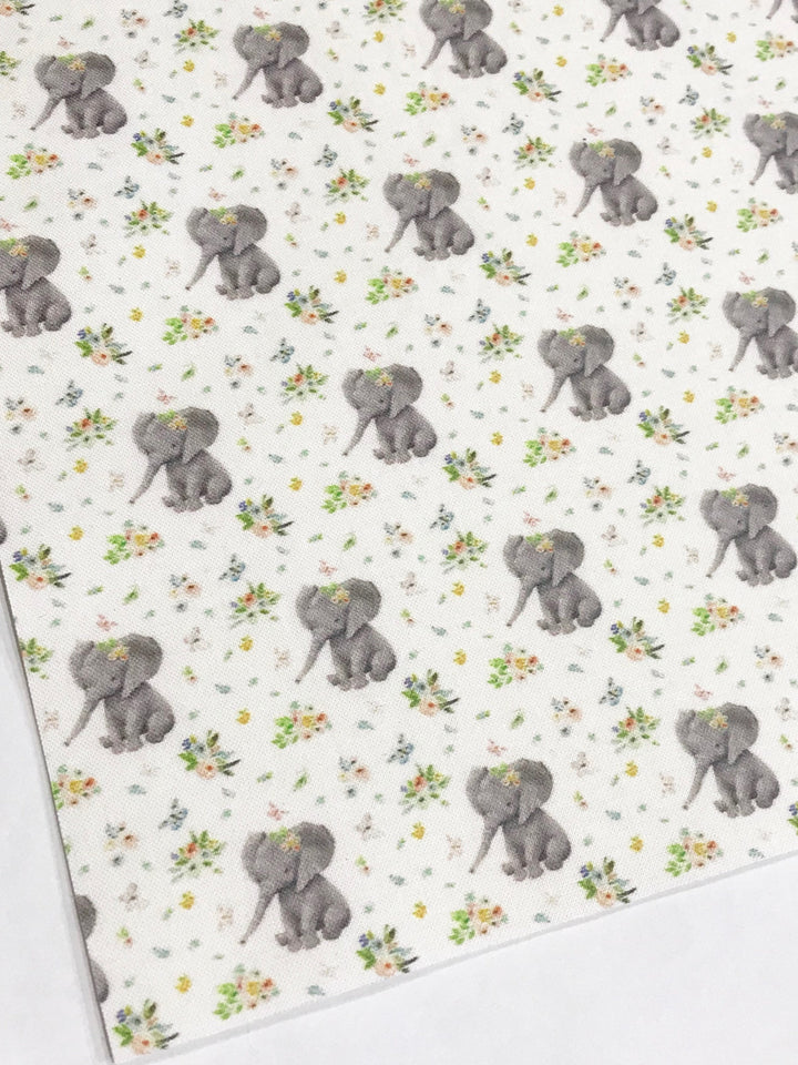 Spring Time Baby Elephant Artisan Fabric Felt