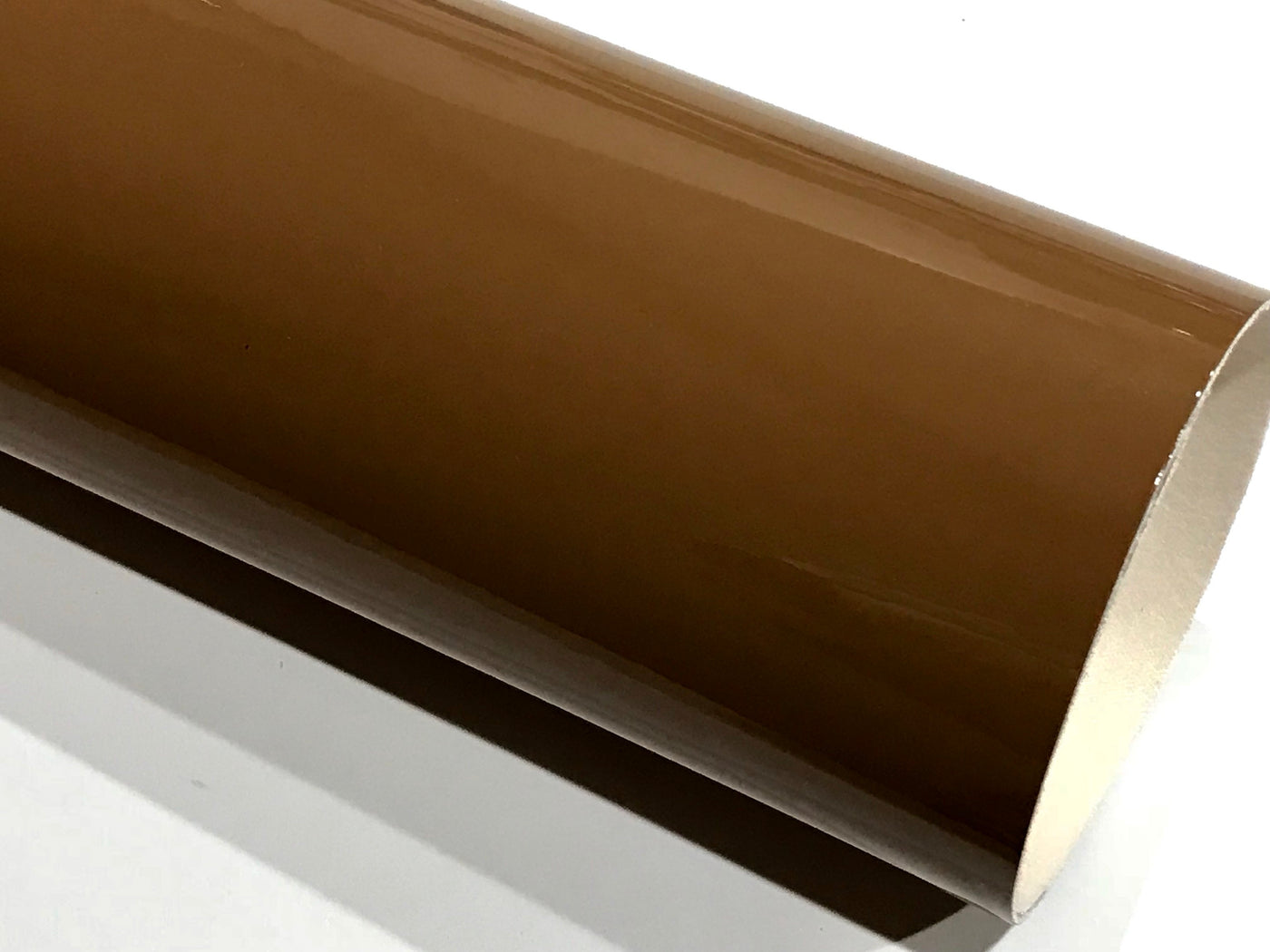 Chocolate Brown Patent Leather A4 Sheet Glossy Smooth PU Leatherette