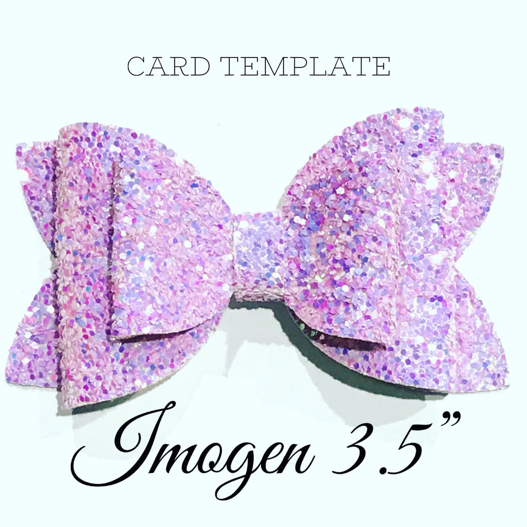 Imogen 3.5 inch Hairbow Plastic Trace and cut Template