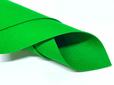 1mm Shamrock Green Merino Wool Felt 8 x 11" Sheet - No. 45