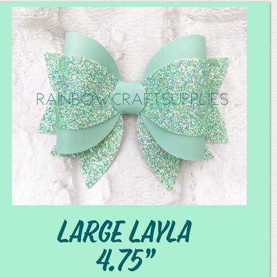 Layla Hairbow Trace and Cut Plastic Bow Template  3.5 or 4.75 inch