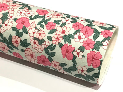 Floral Felt Backed Fabric Sheets