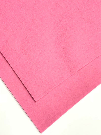 1mm Candy Pink Merino Wool Felt 8 x 11" Sheet - No. 26