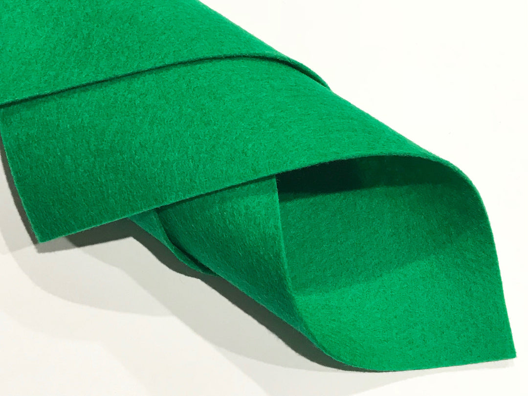 1mm Emerald Green Merino Wool Felt 8 x 11" Sheet - No. 70