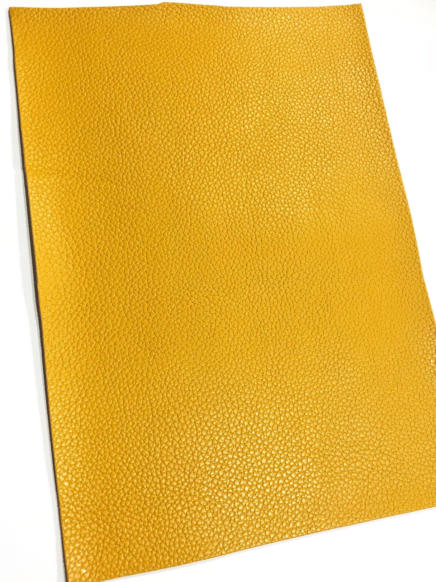 Bright Mustard Yellow Leatherette Sheet Thick 1.2mm