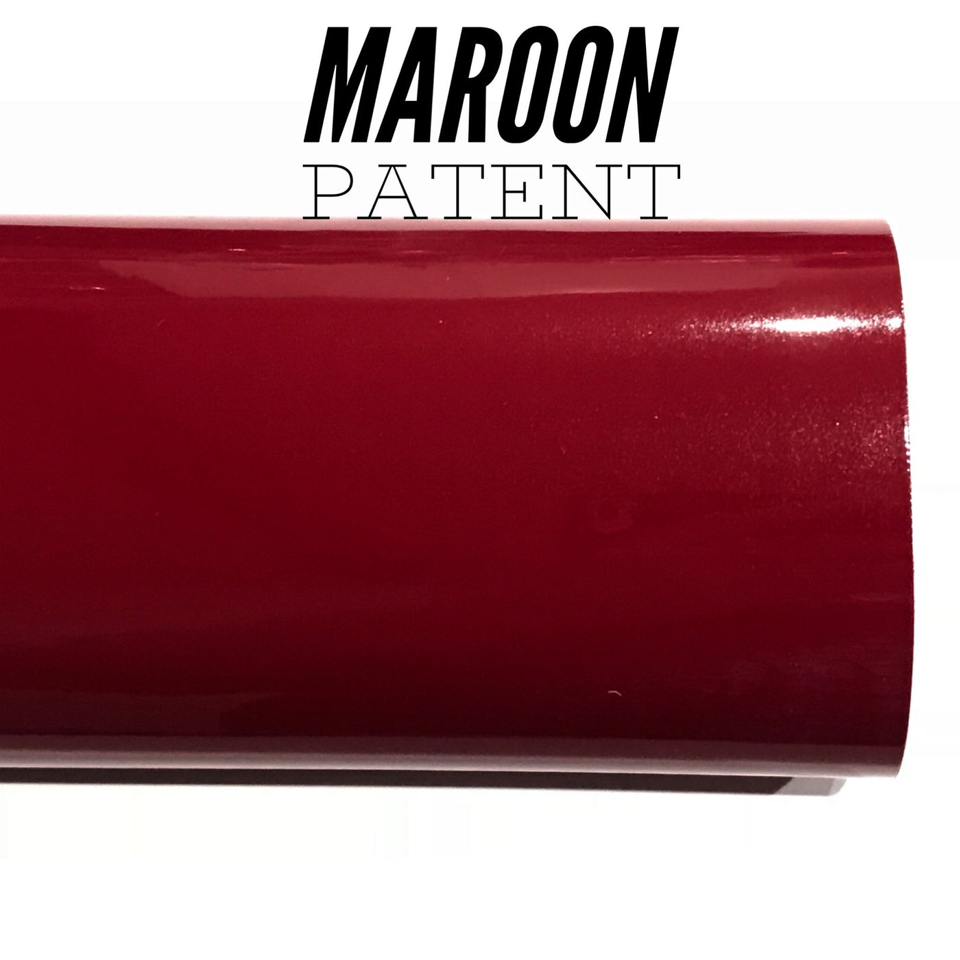 Marone Burgundy Patent Leather A5 Sheet Glossy Smooth PU Leatherette maroon
