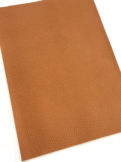 Tan Brown Faux Leatherette A4  Sheet 1.0mm Litchi Print Leatherette