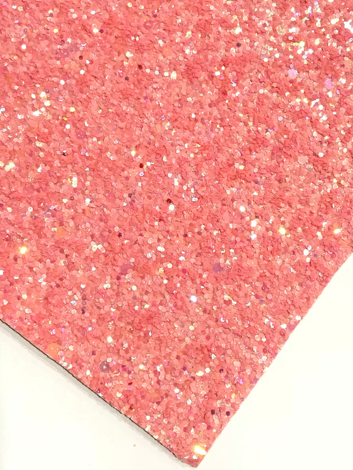 Feuille de tissu à paillettes épaisses rose fraise, épaisseur de 1.0mm, feuille A5 ou A4