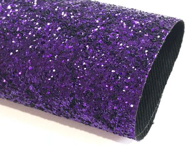 Purple Chunky Premium Glitter Canvas Sheet