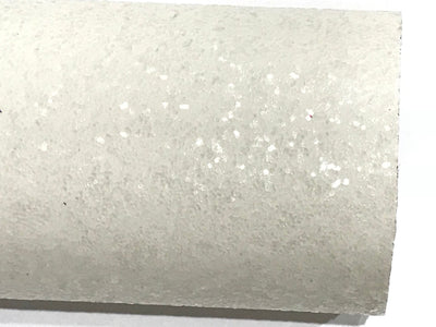 White Glitter Fabric Sheet 0.7mm Thickness 8x11 Sheet A4