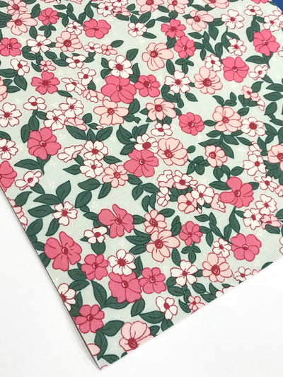 Floral Felt Backed Fabric Sheets