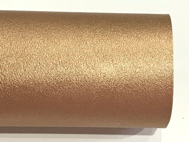 Pre order Smooth Thick Rose Gold Faux Leatherette Fabric