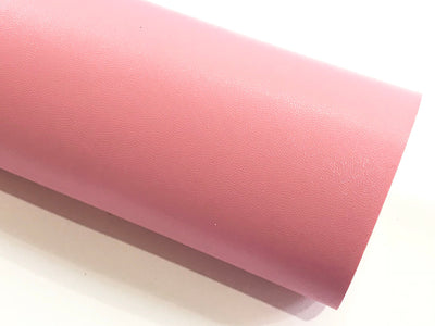 Smooth Pink Faux Leatherette Sheet