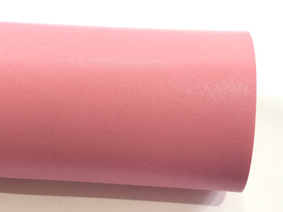 Smooth Pink Faux Leatherette Sheet