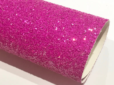 Magenta Chunky Glitter A4 Sheet