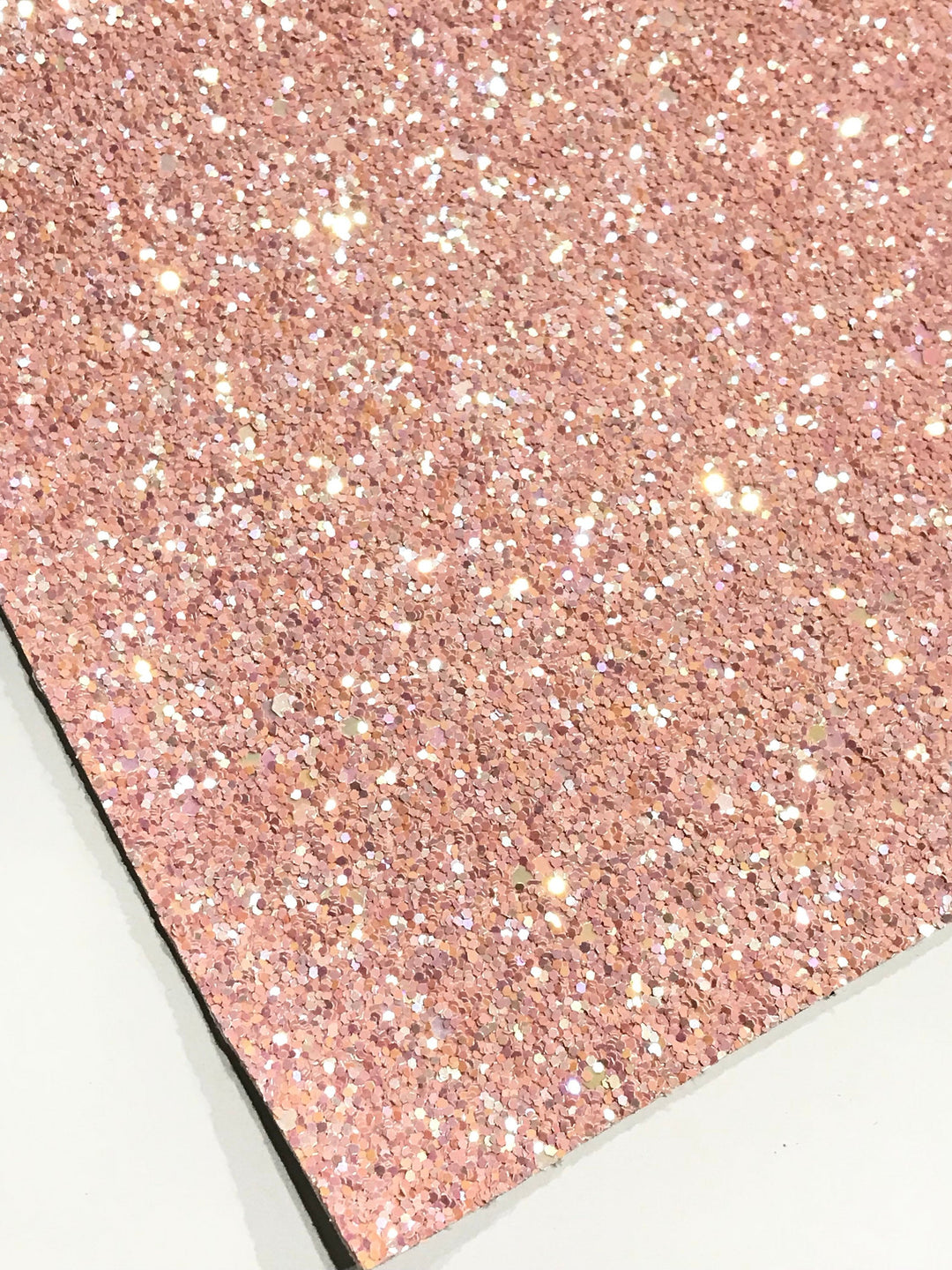 Blush Pink Chunky Glitter Fabric Sheet