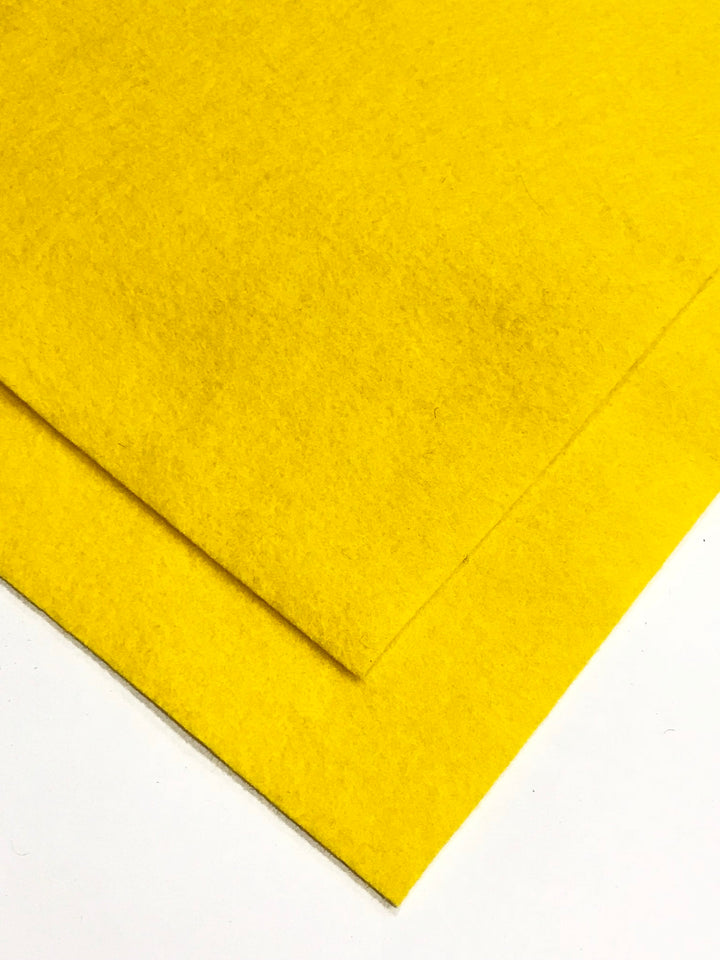 1mm Yellow Merino Wool Felt A4 Sheet - No 02