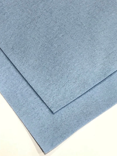1mm Sky Blue Merino Wool Felt 8 x 11" Sheet - No. 75