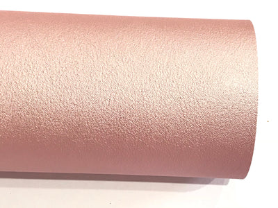 Smooth Rose Gold Pink Leatherette