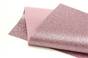 Pink Rose Quartz Glitter Wool Felt