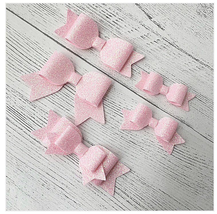 Plastic Hair Bow Templates ~ Glitter Glitter on the Wall Bow Templates ~ Trace and Cut