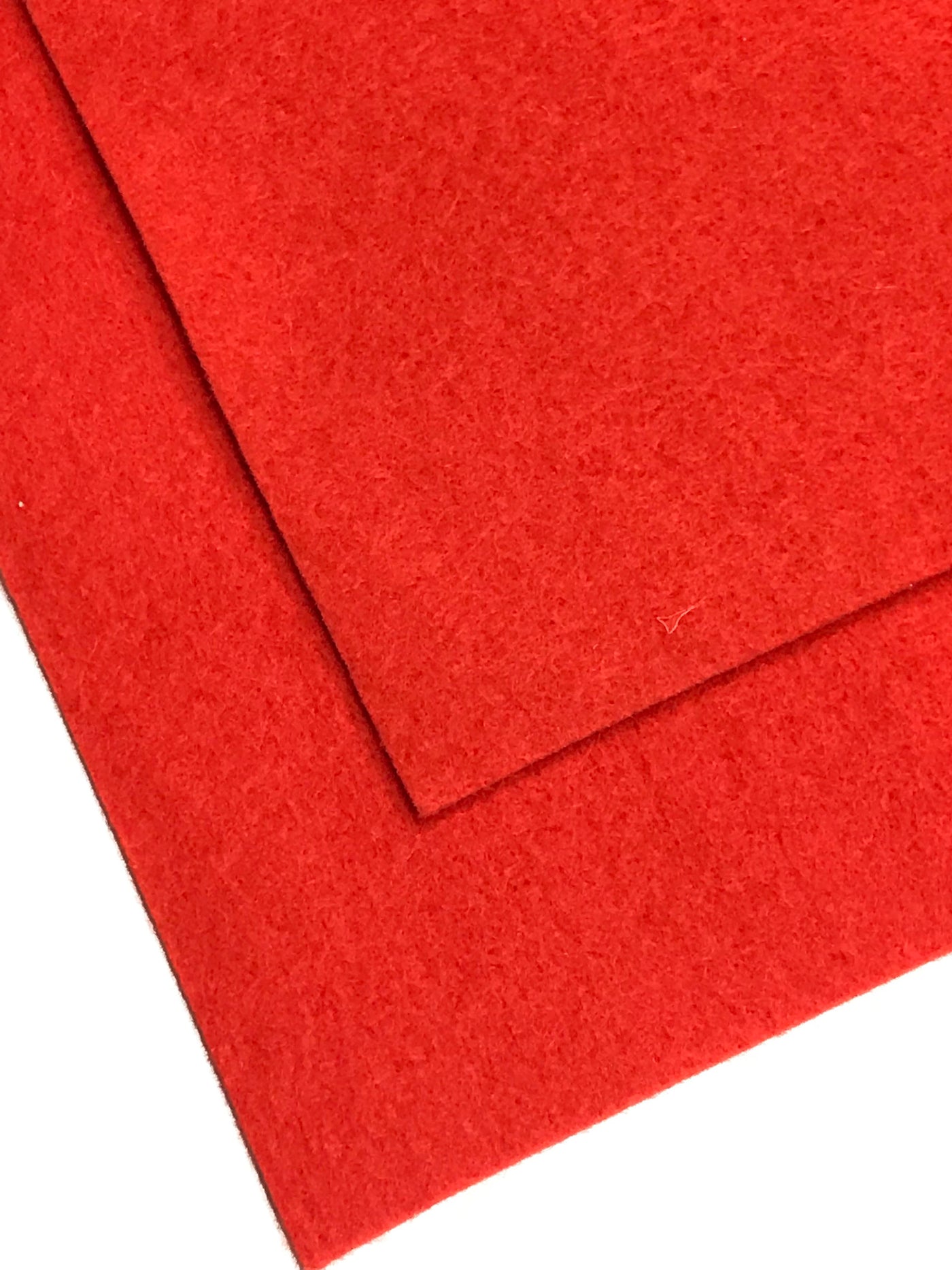 1mm Orange Red Merino Wool Felt 8 x 11" Sheet - No. 6
