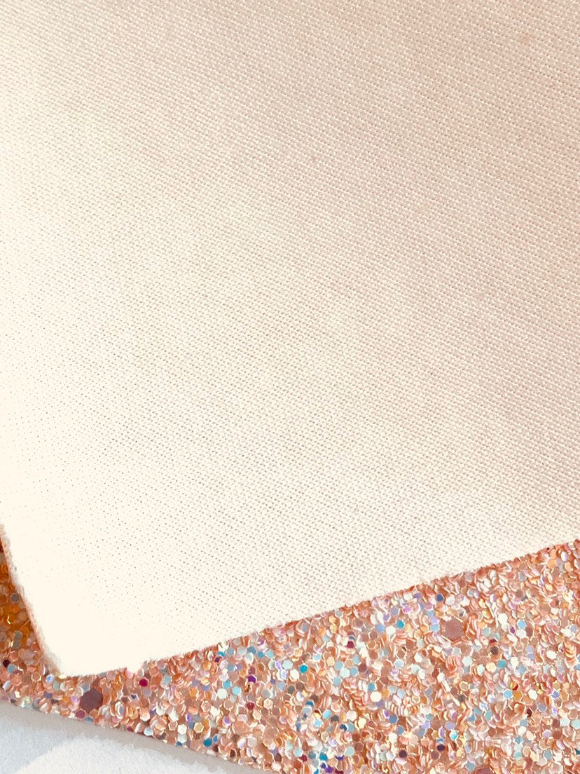 Pale Pink Magic Chunky Glitter Fabric
