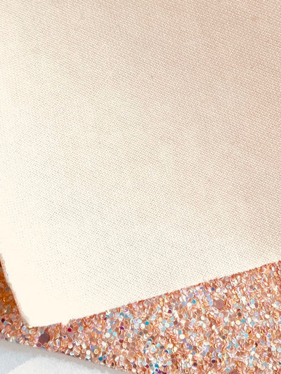 Pale Pink Magic Chunky Glitter Fabric