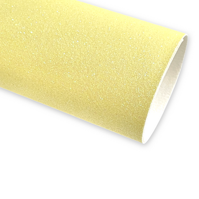Baby Yellow Fine Glitter Fabric