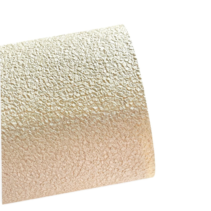 Ivory Cream Glitter Pebble Faux Leather ~ parfait pour la fabrication de boucles d’oreilles bouton