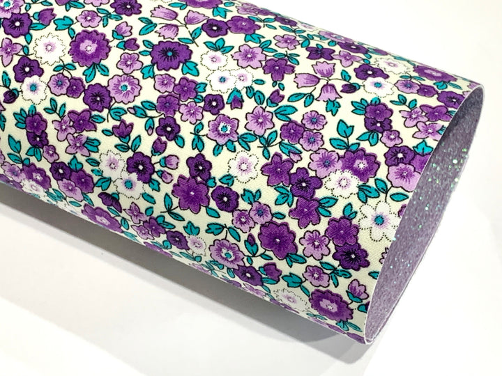 Purple Violets Felt Fabric Sheets