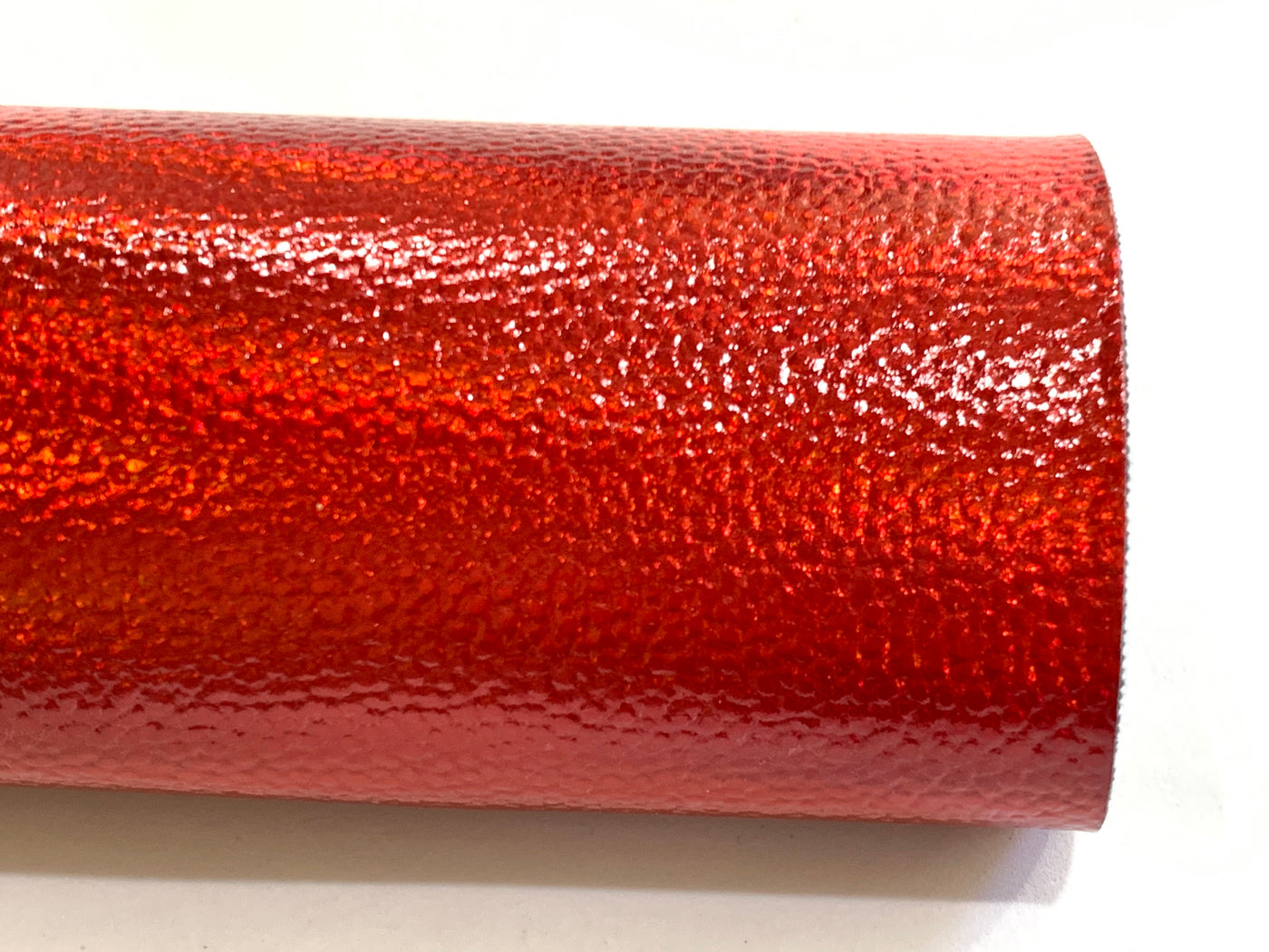 Red Holographic Metallic Leatherette Sheet