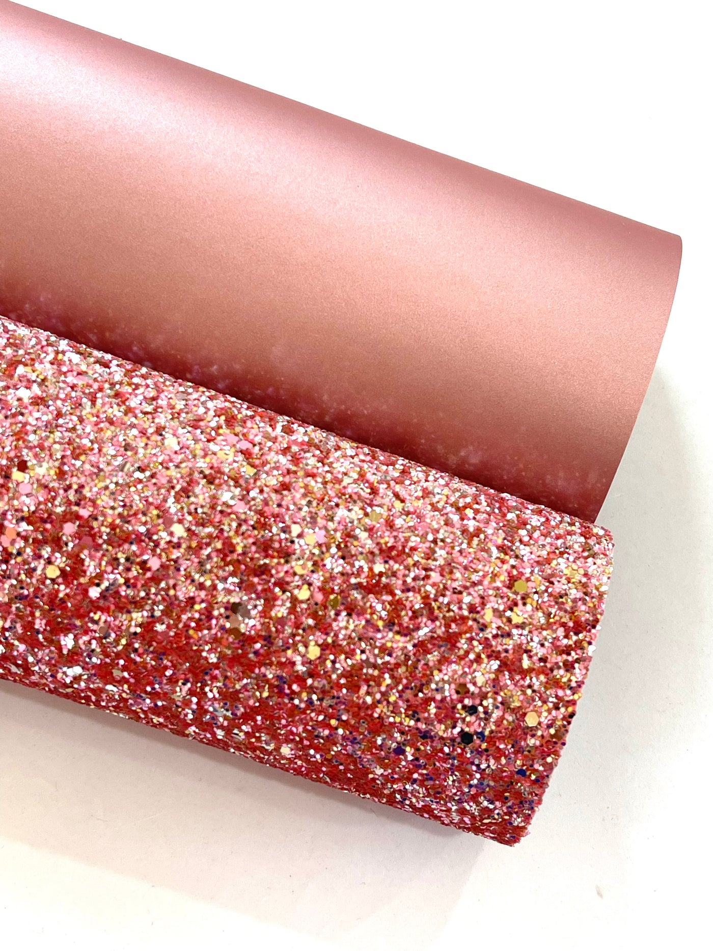 Rose Pink Smooth Matte Faux Leatherette