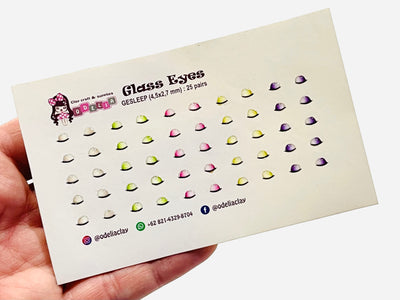 Closed Eye Stickers - Small