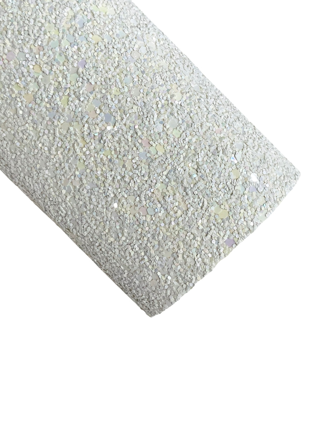 Angel White Glitter Fabric - now with white felt rear