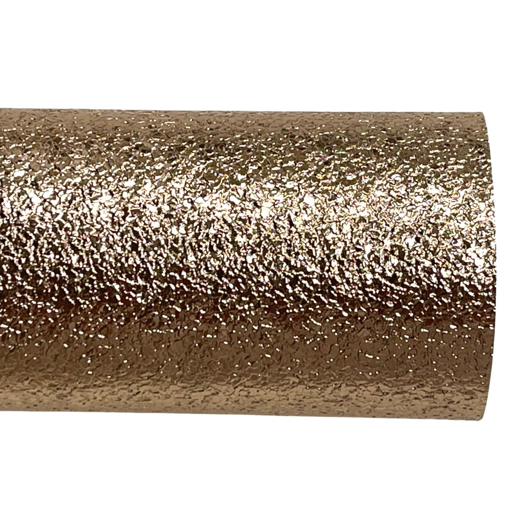 Rose Gold Embossed Pebble Leatherette