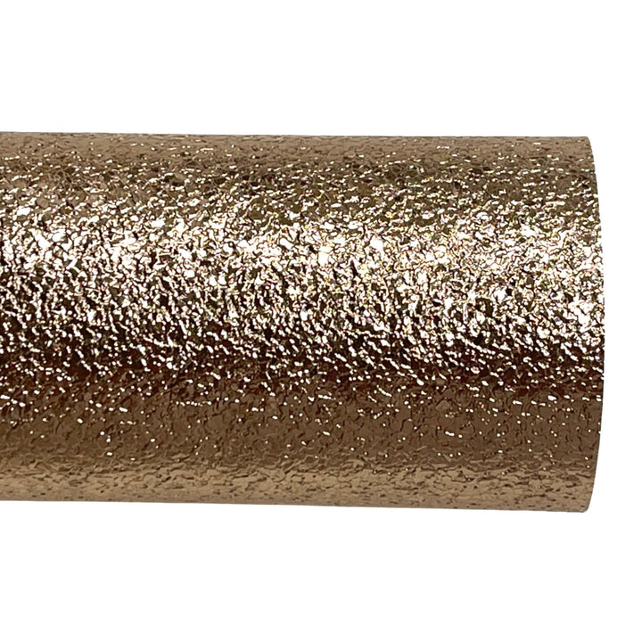 Rose Gold Embossed Pebble Leatherette