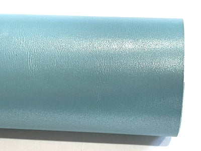 Light Blue Pearl Smooth Faux Leatherette