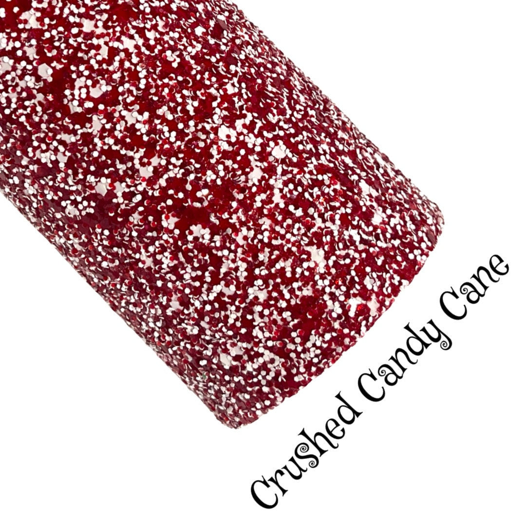 Crushed Candy Cane Chunky Glitter - Premium Felted Glitter